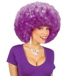 PERUKA MEGA AFRO FIOLETOWA