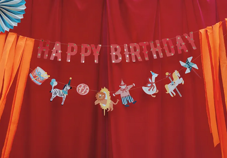 BANER HAPPY BIRTHDAY CYRK 275 CM 