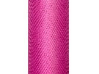 TIUL GŁADKI FUKSJA 30 cm x 9 m