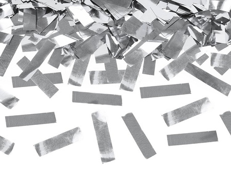 TUBA Z KONFETTI SREBRNE 40 cm