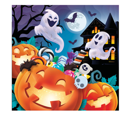 SERWETKI PAPIEROWE WESOŁE HALLOWEEN 33 CM 12 SZT.