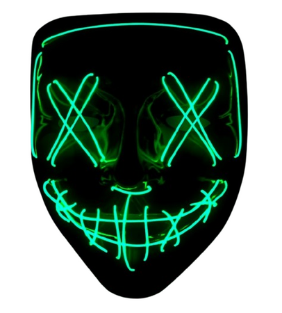 MASKA LED ŚWIECĄCA ZIELONA
