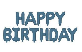 BALON FOLIOWY HAPPY BIRTHDAY 340 X 35CM GRANAT