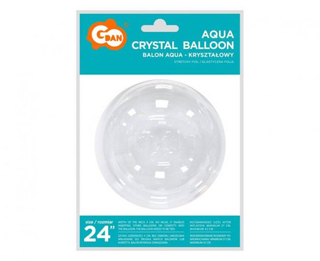 BALON AQUA KRYSZTAŁOWY 24 CALE 1 SZT