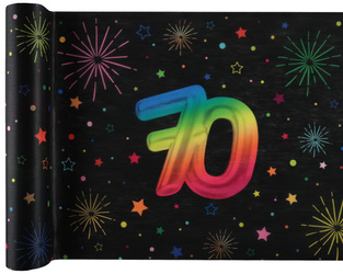 BIEŻNIK WŁÓKNINOWY FIESTA 70 URODZINY 30 X 300 CM