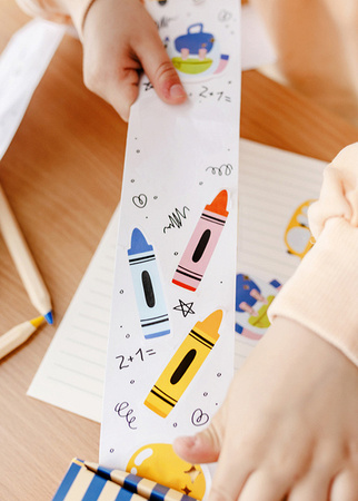 NAKLEJKI SZKOLNE WIELOKOLOROWE