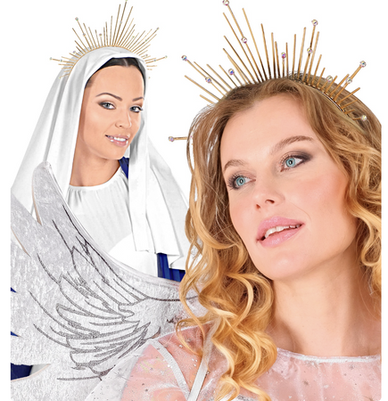 ZŁOTA OPASKA NA GŁOWĘ Z KRYSZTAŁKAMI