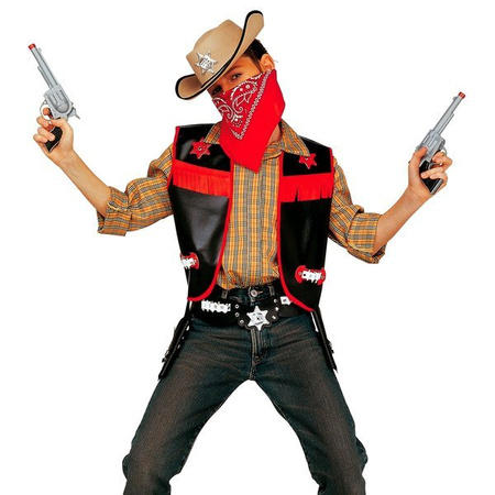 KAMIZELKA MAŁEGO KOWBOJA CZARNA