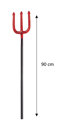 WIDŁY DIABELSKIE BROKATOWE 90 CM