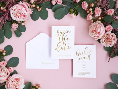 ZAPROSZENIA SAVE THE DATE BIAŁE