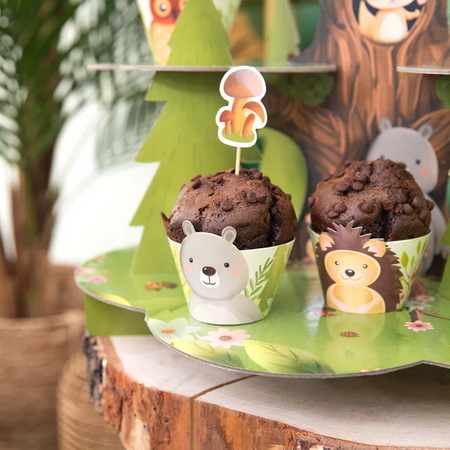 PAPILOTKI DO MUFFINEK LEŚNI PRZYJACIELE 6 SZT.