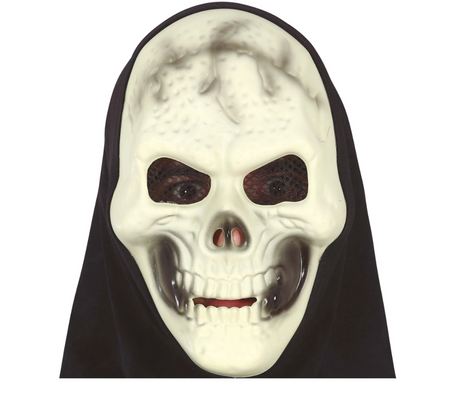 MASKA HALLOWEEN CZASZKA Z KAPTUREM