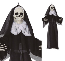 WISZĄCY SZKIELET ZAKONNICY 47 CM.