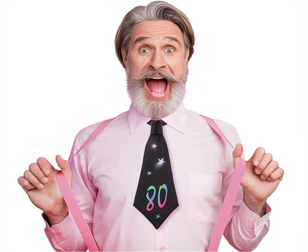 KRAWAT URODZINOWY 80 