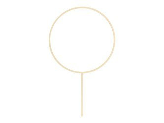 TOPPER DREWNIANY OBRĘCZ, 24.5 CM