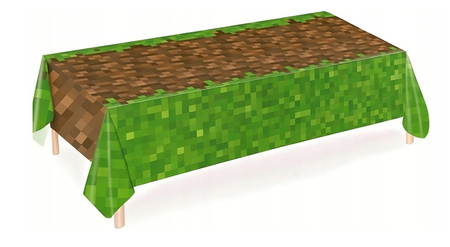 OBRUS FOLIOWY PIKSELE 137 X 183 CM GRA