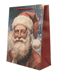 TOREBKA PREZENTOWA ŚWIĄTECZNA MIKOŁAJ 26 X 32 X 10 CM