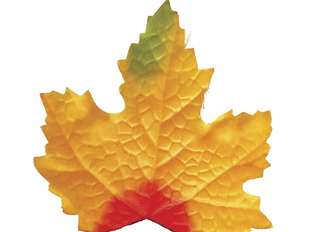 LIŚCIE DEKORACYJNE POMARAŃCZOWE 24 SZT