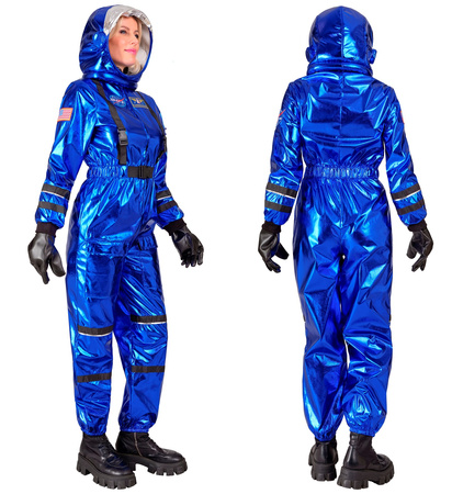 STRÓJ NIEBIESKI ASTRONAUTA DAMSKI