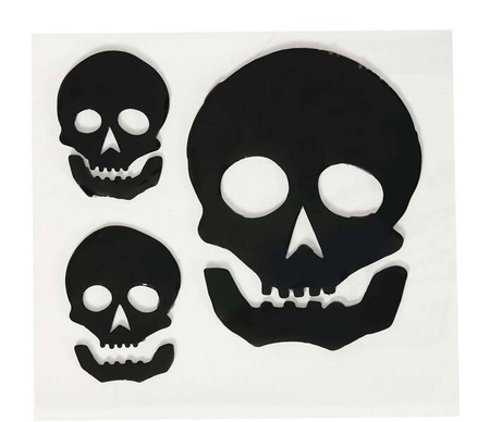 DEKORACJA NAKLEJKI CZASZKI 20X20 CM