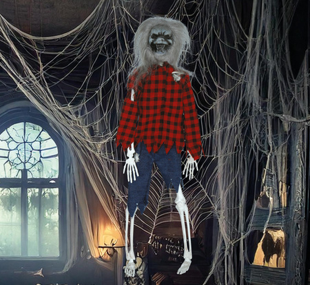 DEKORACJA WISZĄCY WILKOŁAK 40 CM 