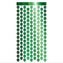 KURTYNA TROPIKALNE LIŚCIE 100X200 CM