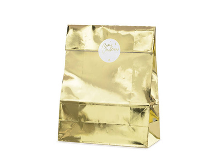 TOREBKI NA PREZENTY ZŁOTY 25x38x11CM