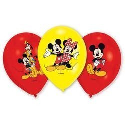 BALONY LATEKSOWE 27,5cm, MICKEY 6szt