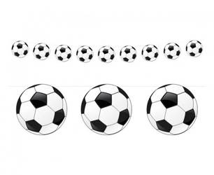 GIRLANDA PAPIEROWA PIŁKA NOŻNA 200 CM