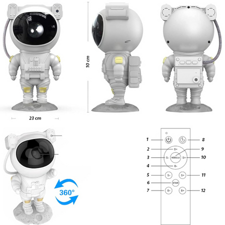PROJEKTOR GWIAZD ASTRONAUTA 