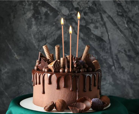 ŚWIECZKI URODZINOWE RÓŻOWO ZŁOTE 15 CM 6 SZT 