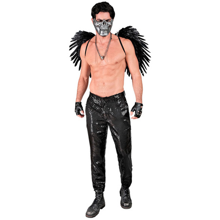 SPODNIE MĘSKIE CEKINOWE CZARNE 