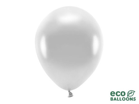 BALONY ECO 30 CM SREBRNY 100 SZT.