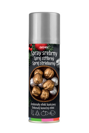 FARBA DEKORACYJNA SREBRNA W SPRAYU 125 ML