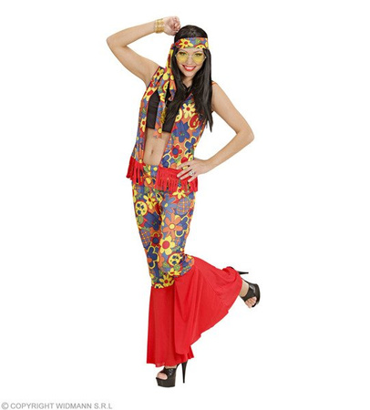 STRÓJ HIPPIS DAMSKI KWIATY