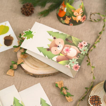 TOREBKI NA CUKIERKI LEŚNI PRZYJACIELE 4 SZT.