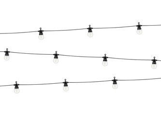 LAMPKI LED CZARNE 5M RETRO