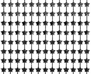 KURTYNA GWIAZDKI Z NADRUKIEM CZARNA 100X200 CM