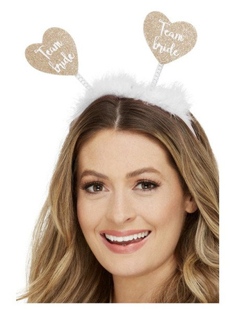 Team Bride Heart Boppers, White