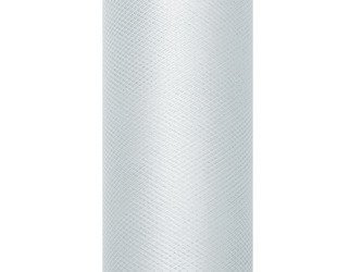 TIUL GŁADKI SZARY 30 cm x 9 m