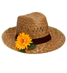 KAPELUSZ SŁOMKOWY ZE SŁONECZNIKIEM