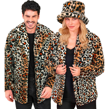KURTKA PLUSZOWA LEOPARD UNISEX 