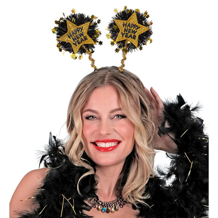 OPASKA SYLWESTROWA HAPPY NEW YEAR ZŁOTA