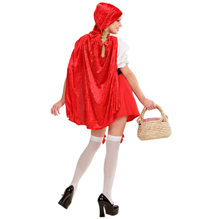 STRÓJ CZERWONY KAPTUREK Z FARTUSZKIEM