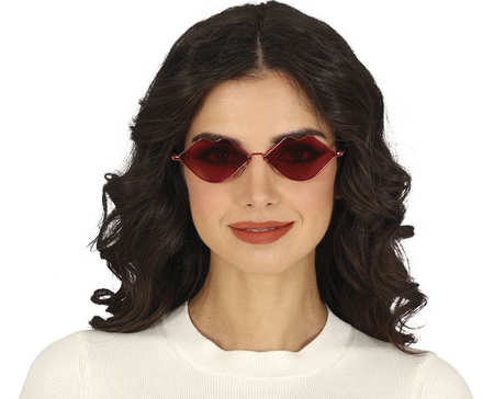 OKULARY CZERWONE USTA DLA DOROSŁYCH