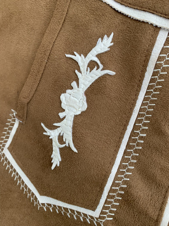 SPODNIE MĘSKIE BAWARSKIE CIEMNY BEŻ