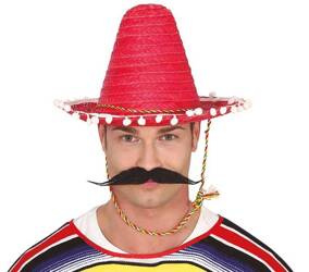 SOMBRERO MEKSYKAŃSKIE CZERWONE 33 CM