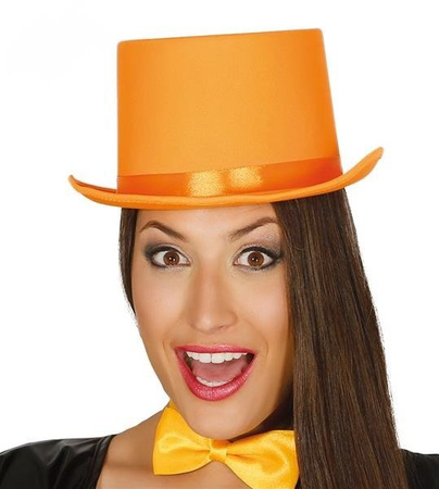 CYLINDER SATYNOWY POMARAŃCZOWY