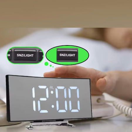 ZEGAR CYFROWY ELEKTRONICZNY BUDZIK LED