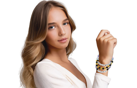  ZESTAW 3 BRASOLETEK HAPPY HALLOWEEN Z KORALIKAMI 